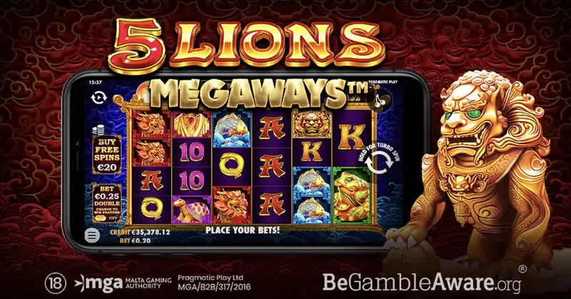 5 Lions Megaways - imagem do jogo