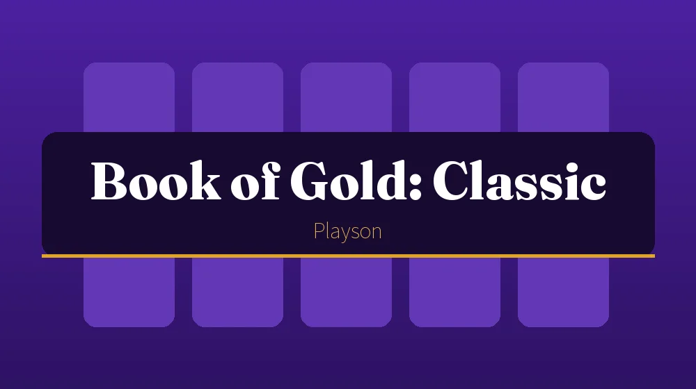 Book of Gold: Classic - imagem do jogo