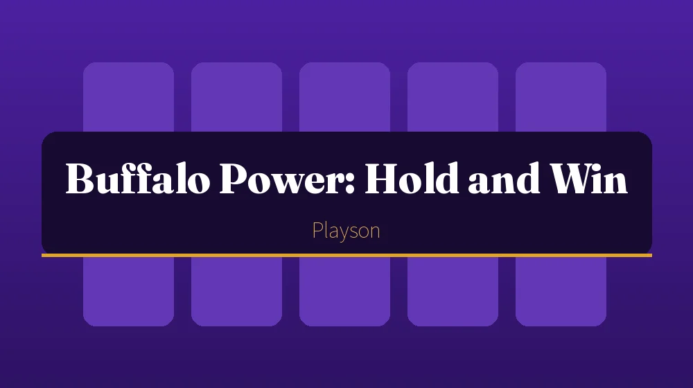 Buffalo Power: Hold and Win - imagem do jogo