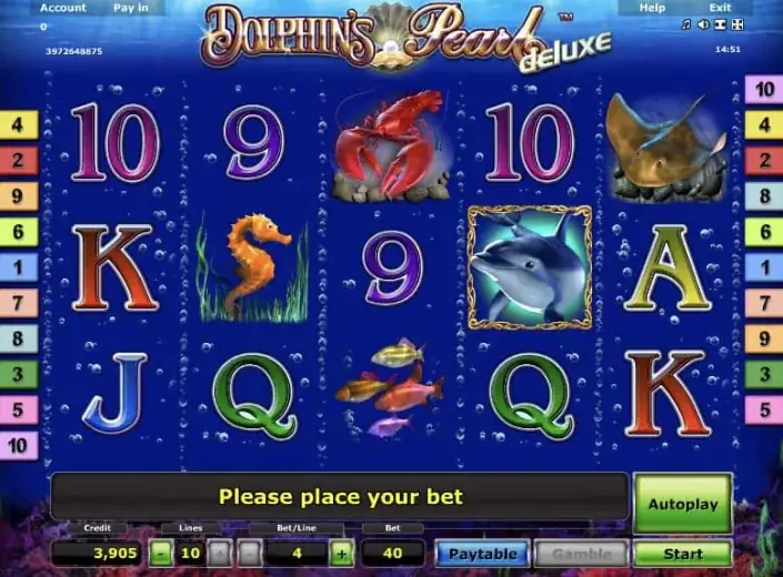 Dolphin's Pearl deluxe - captura de tela do jogo