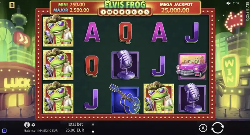 Elvis Frog in Vegas - captura de tela do jogo
