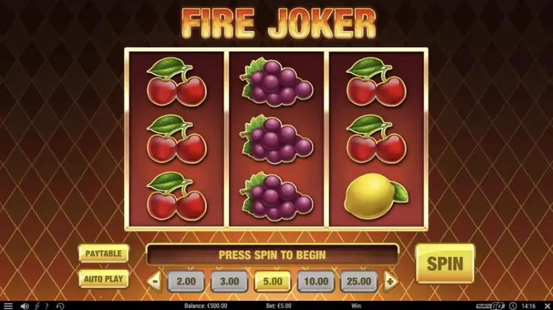 Fire Joker - captura de tela do jogo