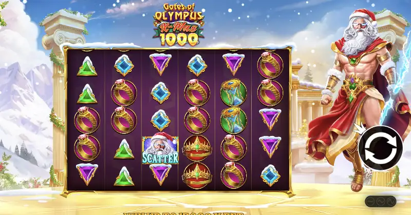 Gates of Olympus Xmas 1000 - imagem do jogo