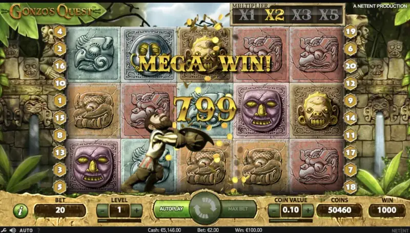 Gonzo's Quest - imagem do jogo