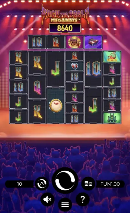 Rock the Reels Megaways - captura de tela do jogo