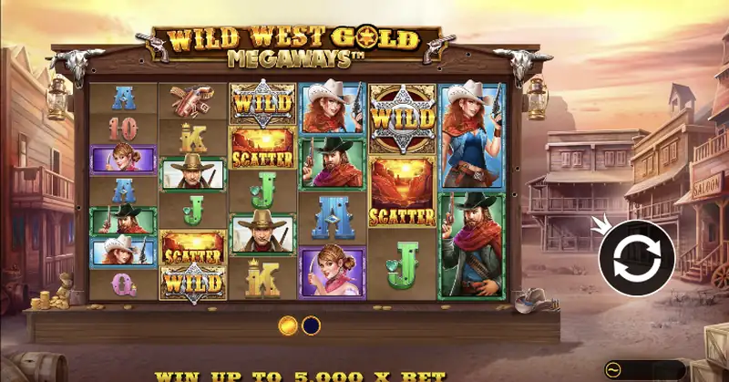 Wild West Gold Megaways - imagem do jogo (Pragmatic Play)